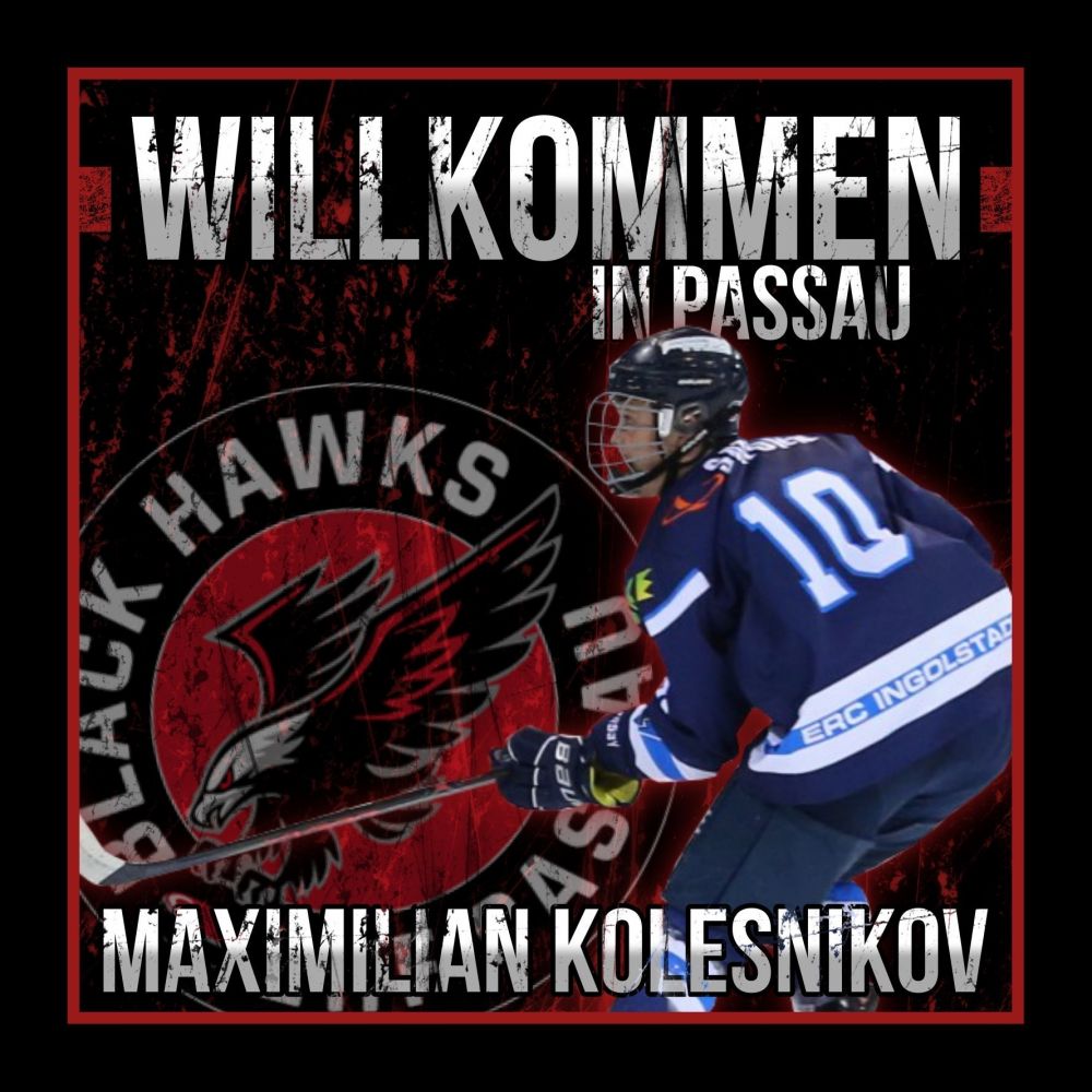 Maximilian Kolesnikov vom ERC Ingolstadt verstärkt die Passau Black Hawks